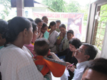Registration at Maternity & Child Care Camp Sasoni Merbeel