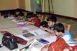 Rotary lets busy in showing their  drawing skills